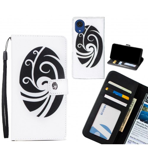 Samsung Galaxy A03 Core case 3 card leather wallet case printed ID