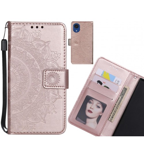 Samsung Galaxy A03 Core Case mandala embossed leather wallet case