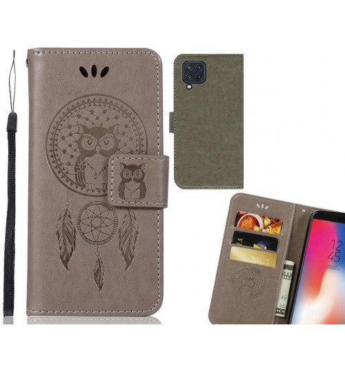 Samsung Galaxy M32 Case Embossed wallet case owl