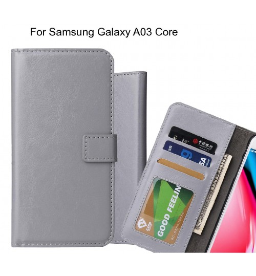 Samsung Galaxy A03 Core Case Fine Leather Wallet Case