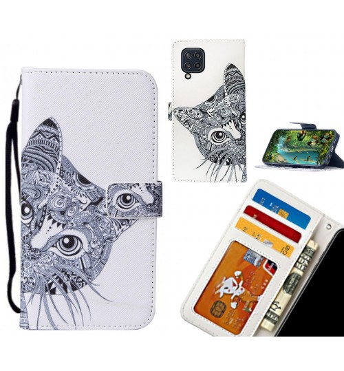 Samsung Galaxy M32 case leather wallet case printed ID