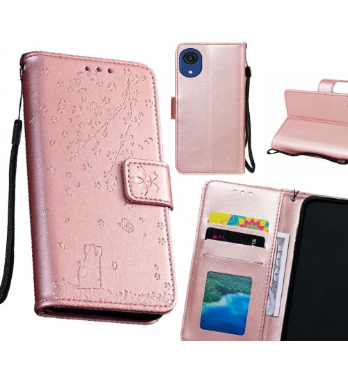 Samsung Galaxy A03 Core Case Embossed Wallet Leather Case