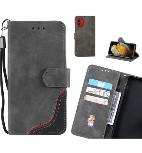 Samsung Galaxy A03 Case Wallet Denim Leather Case