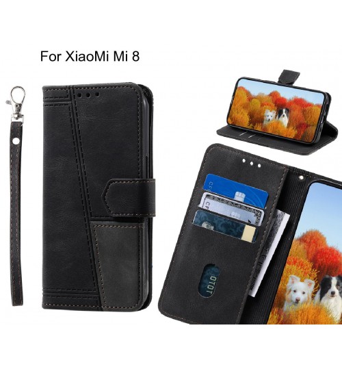 XiaoMi Mi 8 Case Wallet Premium Denim Leather Cover