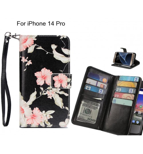 iPhone 14 Pro case Multifunction wallet leather case