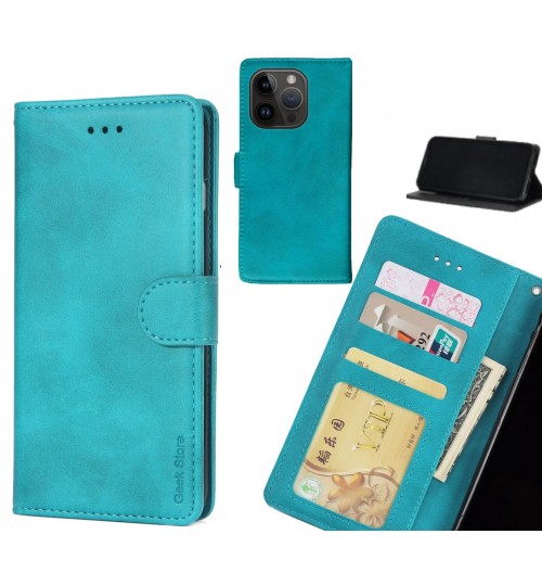 iPhone 14 Pro case executive leather wallet case