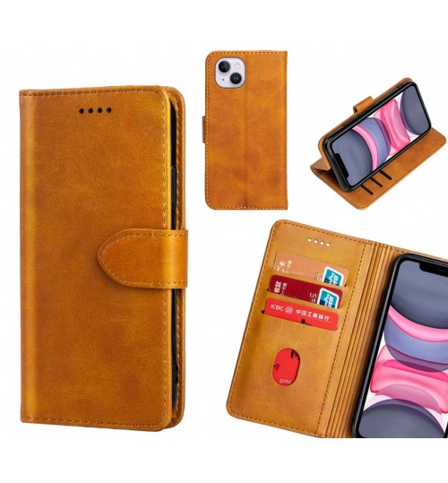 iPhone 14 Plus Case Premium Leather ID Wallet Case