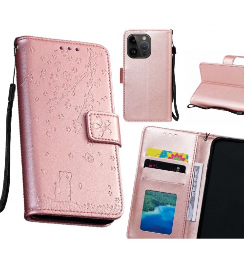 iPhone 14 Pro Case Embossed Wallet Leather Case