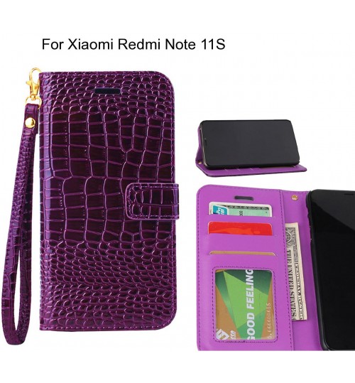 Xiaomi Redmi Note 11S case Croco wallet Leather case