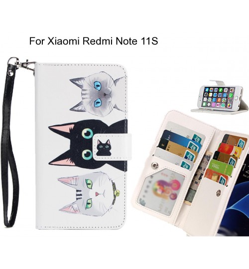 Xiaomi Redmi Note 11S case Multifunction wallet leather case