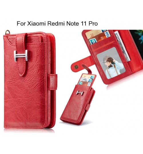 Xiaomi Redmi Note 11 Pro Case Retro leather case multi cards cash pocket