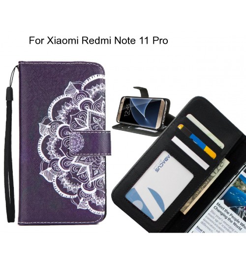 Xiaomi Redmi Note 11 Pro case 3 card leather wallet case printed ID