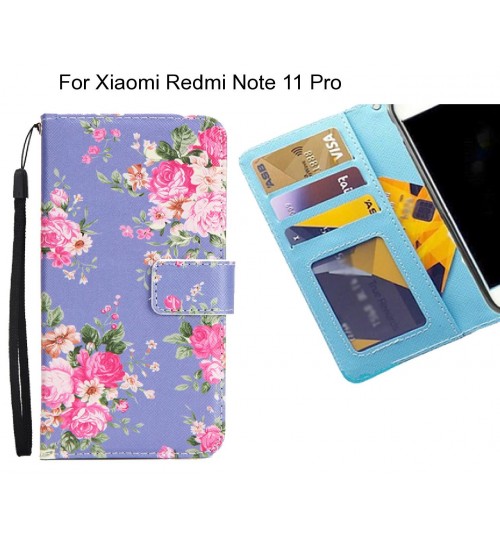 Xiaomi Redmi Note 11 Pro case 3 card leather wallet case printed ID