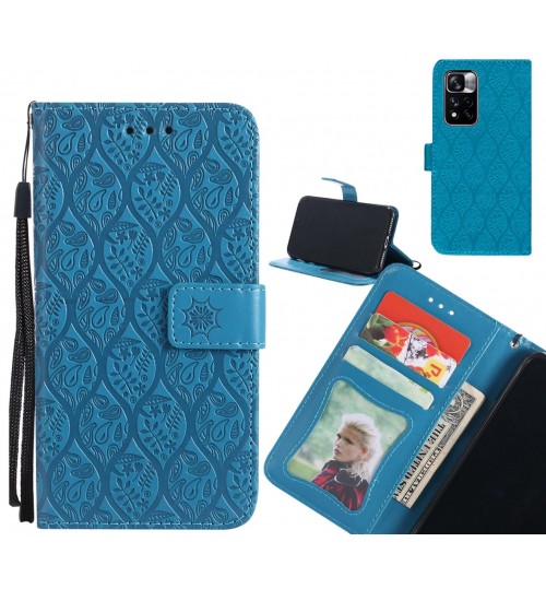 Xiaomi Redmi Note 11 Pro Case Leather Wallet Case embossed sunflower pattern