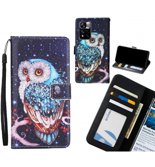 Xiaomi Redmi Note 11 Pro case 3 card leather wallet case printed ID