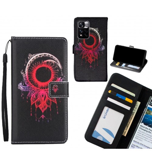 Xiaomi Redmi Note 11 Pro case 3 card leather wallet case printed ID