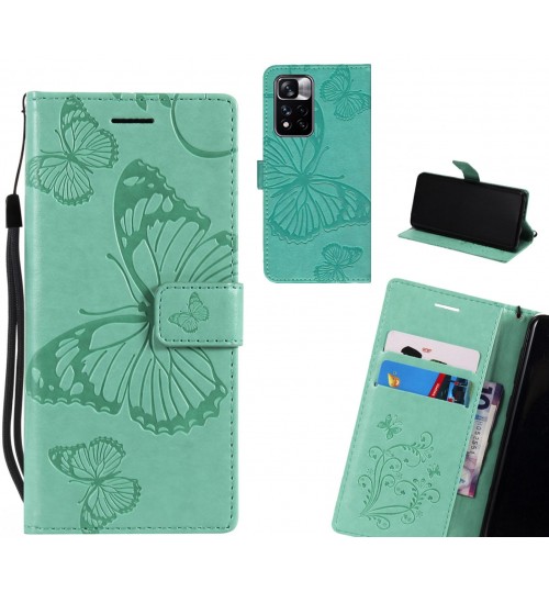 Xiaomi Redmi Note 11 Pro case Embossed Butterfly Wallet Leather Case