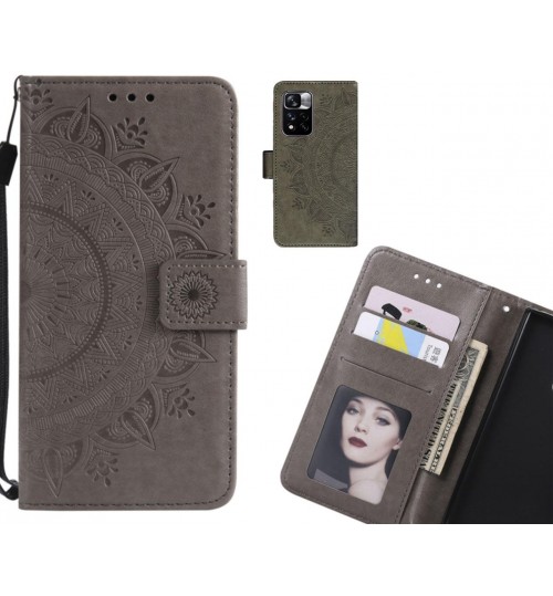 Xiaomi Redmi Note 11 Pro Case mandala embossed leather wallet case