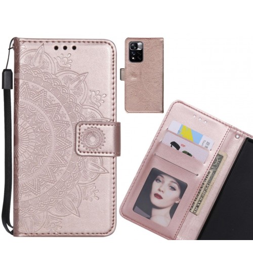 Xiaomi Redmi Note 11 Pro Case mandala embossed leather wallet case