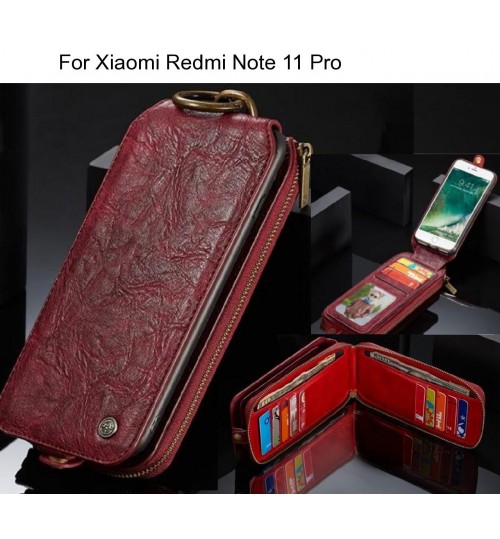 Xiaomi Redmi Note 11 Pro case premium leather multi cards case