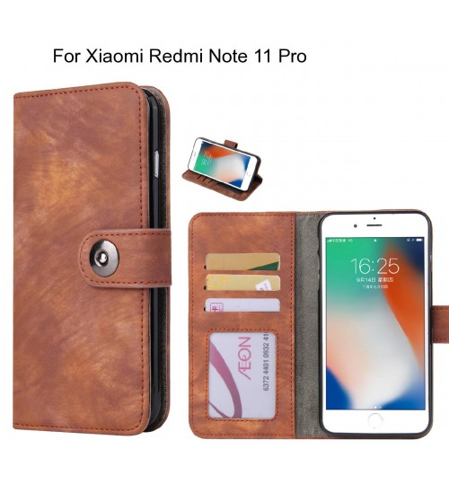 Xiaomi Redmi Note 11 Pro case retro leather wallet case