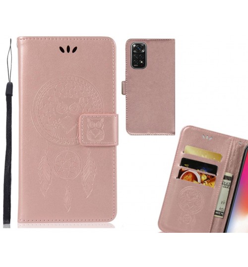 Xiaomi Redmi Note 11S Case Embossed wallet case owl