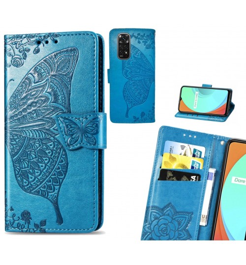 Xiaomi Redmi Note 11S case Embossed Butterfly Wallet Leather Case