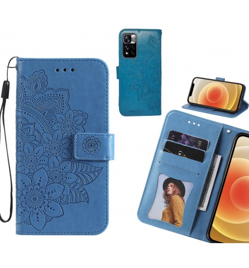 Xiaomi Redmi Note 11 Pro Case Embossed Floral Leather Wallet case