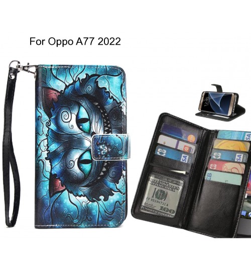 Oppo A77 2022 case Multifunction wallet leather case