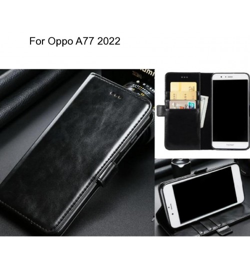 Oppo A77 2022 case executive leather wallet case