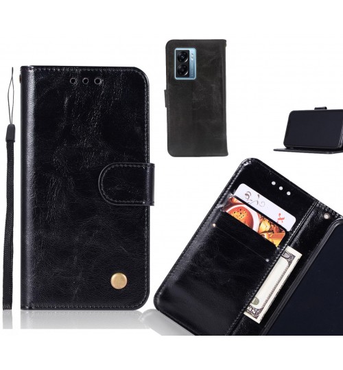 Oppo A77 2022 Case Vintage Fine Leather Wallet Case