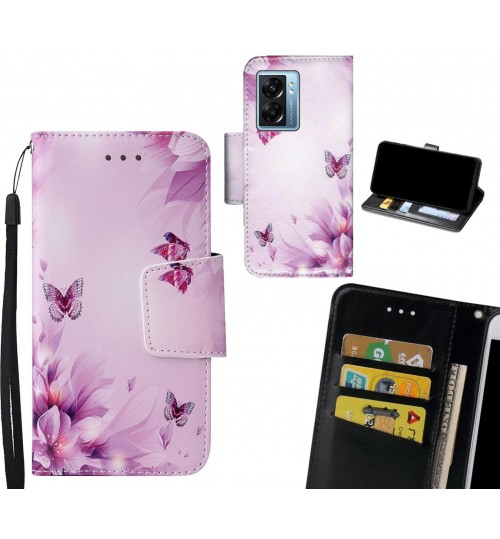 Oppo A77 2022 Case wallet fine leather case printed