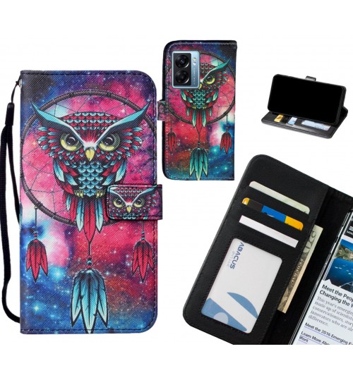 Oppo A77 2022 case leather wallet case printed ID