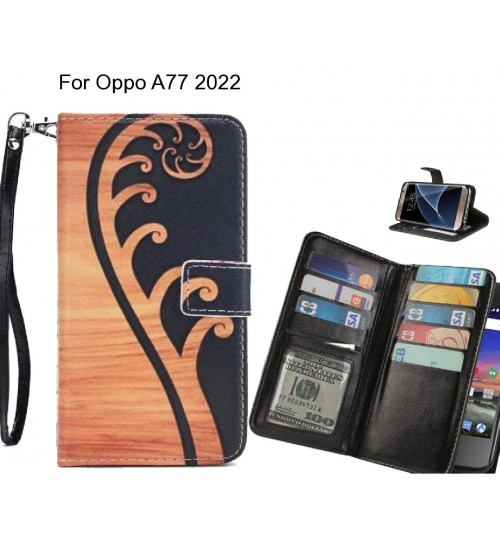 Oppo A77 2022 case Multifunction wallet leather case