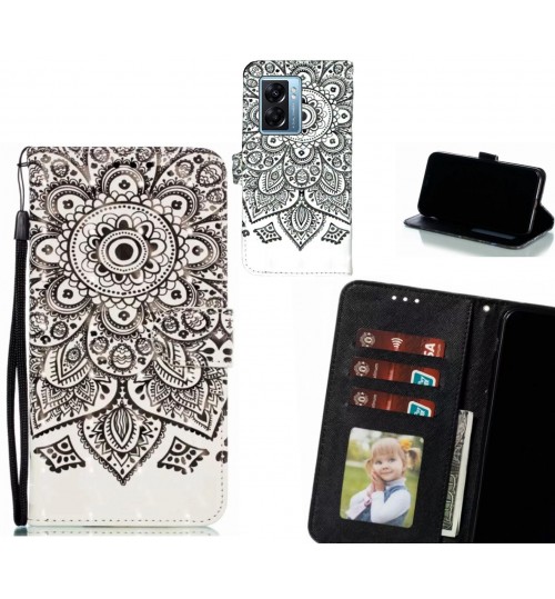 Oppo A77 2022 Case Leather Wallet Case 3D Pattern Printed