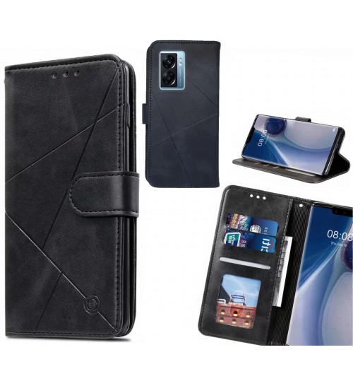 Oppo A77 2022 Case Fine Leather Wallet Case