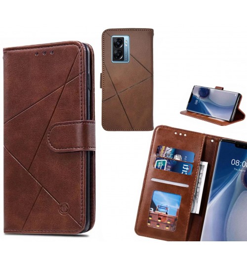 Oppo A77 2022 Case Fine Leather Wallet Case