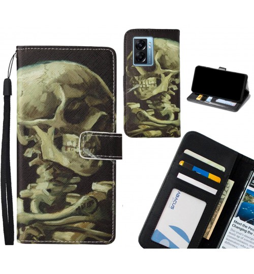 Oppo A77 2022 case leather wallet case van gogh painting