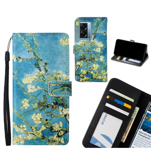 Oppo A77 2022 case leather wallet case van gogh painting