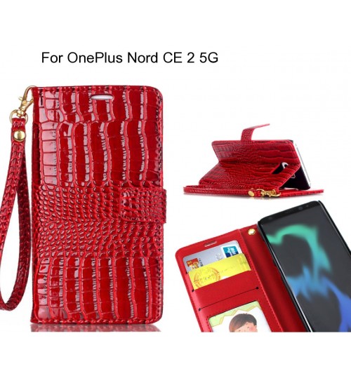 OnePlus Nord CE 2 5G case Croco wallet Leather case