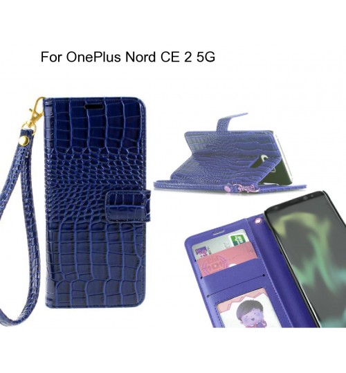 OnePlus Nord CE 2 5G case Croco wallet Leather case