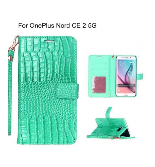 OnePlus Nord CE 2 5G case Croco wallet Leather case