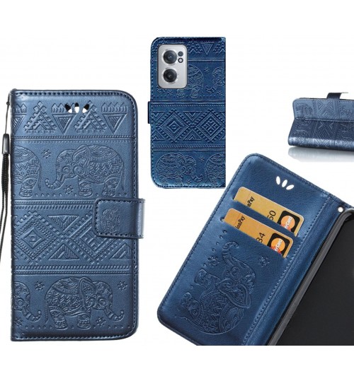 OnePlus Nord CE 2 5G case Wallet Leather case Embossed Elephant Pattern