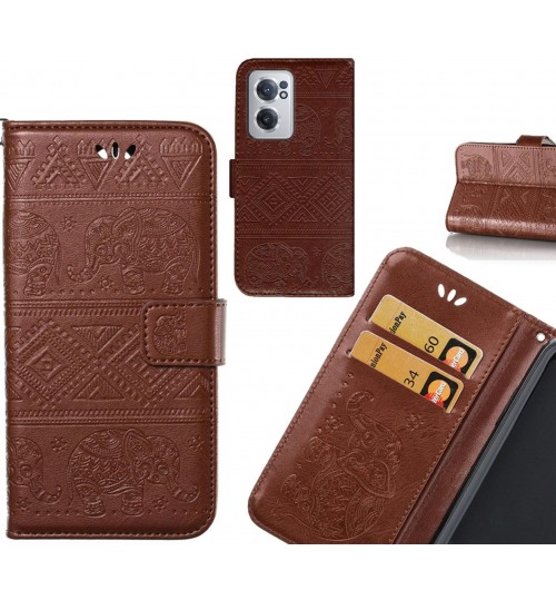 OnePlus Nord CE 2 5G case Wallet Leather case Embossed Elephant Pattern