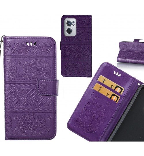 OnePlus Nord CE 2 5G case Wallet Leather case Embossed Elephant Pattern