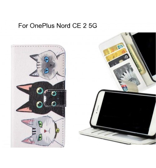 OnePlus Nord CE 2 5G case 3 card leather wallet case printed ID