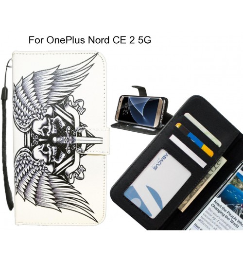 OnePlus Nord CE 2 5G case 3 card leather wallet case printed ID