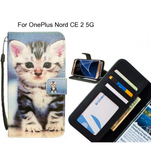 OnePlus Nord CE 2 5G case 3 card leather wallet case printed ID