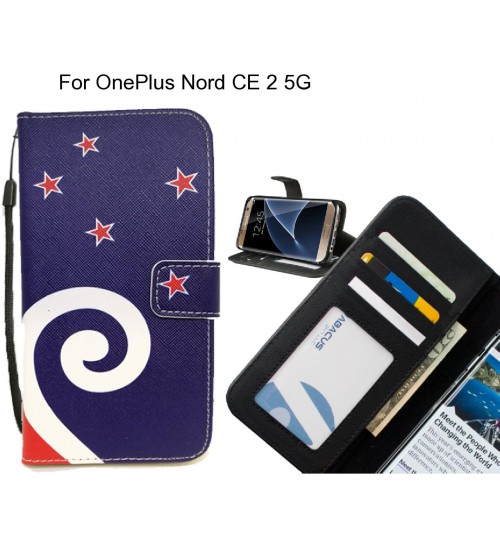 OnePlus Nord CE 2 5G case 3 card leather wallet case printed ID