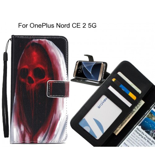 OnePlus Nord CE 2 5G case 3 card leather wallet case printed ID